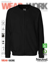 Sweatjacke Organic schwarz